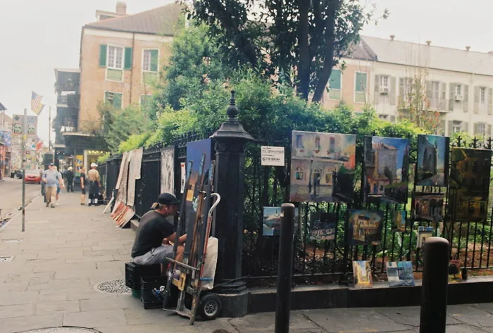 美国，新奥尔良，法国区，艺术家，街道，油漆，城市，新奥尔良