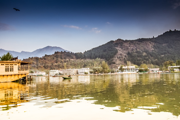 山，秋天，五彩缤纷的天空，颜色，冬天的颜色，风景，黑白风景，达尔湖