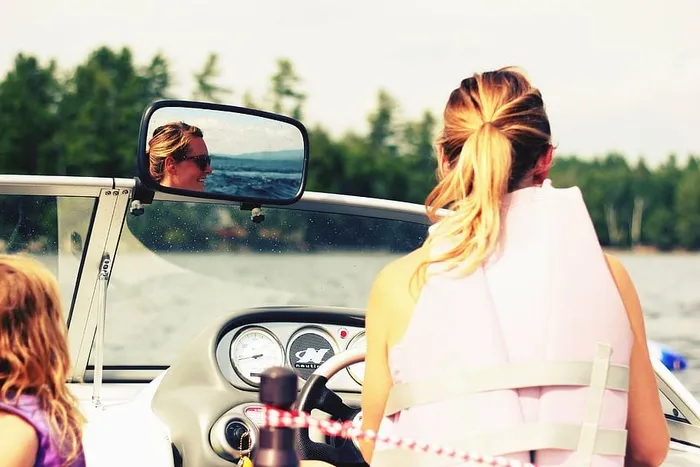 享受、乐趣、休闲、镜子、户外、人、女人、交通方式