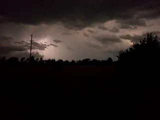 云，风暴，夜晚，电线，天空，云-天空，剪影，树