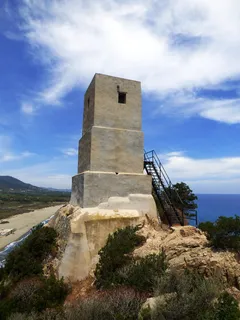 撒丁岛，塔，托瑞·德勒盐碱，托瑞·萨利纳斯，高，蓝色，中世纪，天空