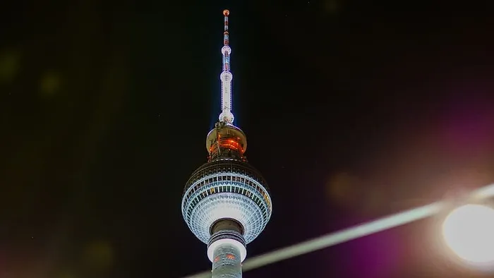 柏林，塔，亚历克斯，亚历山大广场，夜晚，夜景，灯光，夜生活