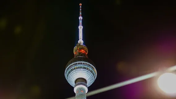 柏林，塔，亚历克斯，亚历山大广场，夜晚，夜景，灯光，夜生活