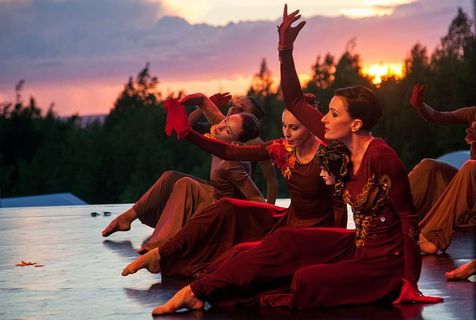 芭蕾舞，日落，剧院，日落芭蕾舞，罗密欧与朱丽叶，莎士比亚，天空，文化