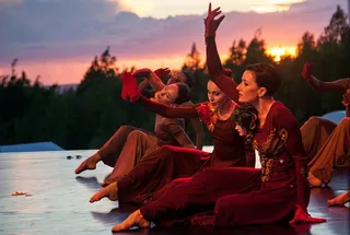 芭蕾舞，日落，剧院，日落芭蕾舞，罗密欧与朱丽叶，莎士比亚，天空，文化