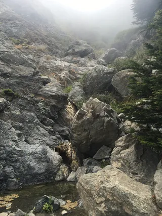 美国, 大苏尔, 薄雾, 海岸, 诺卡尔, 岩石, 加利福尼亚州, 岩石