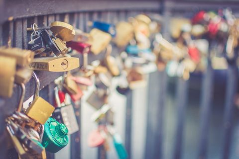 丹麦，尼哈文，桥，锁，爱，钥匙，挂锁，安全