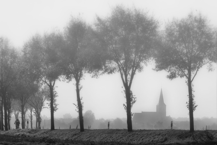 Fog，Niederrhein，Kath，Church，St Peter，Church St Peter，bet kevelaer Niederrhein，景观