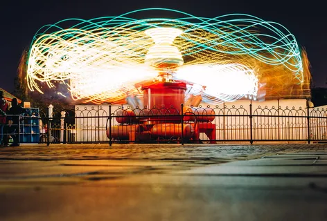 俄罗斯, nizhneimeretinskaya bukhta, 索契公园, Carucell, 光漆, 光绘, 夜, 索契