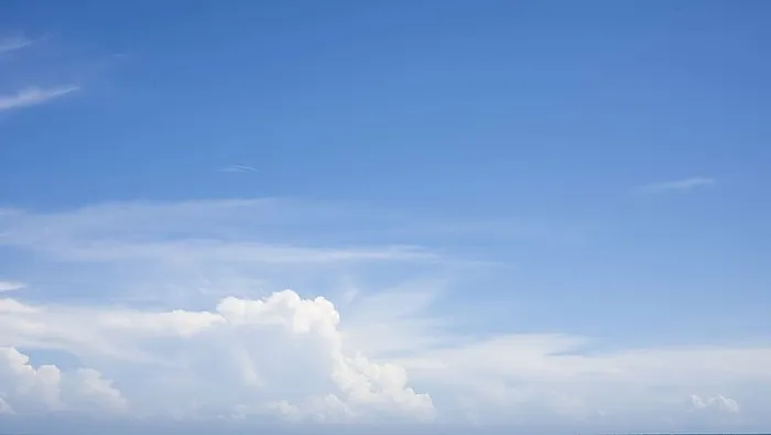 云的形成，近景，照片，蓝色，白色，天空，云，自然