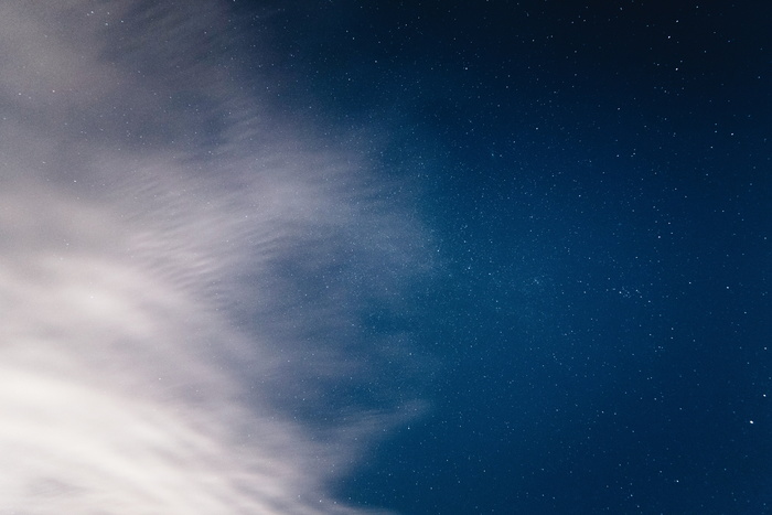 繁星满天，白色，云，夜间，星星，星系，空间，天空