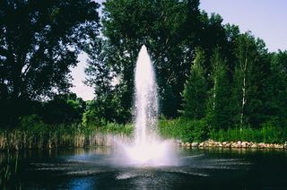 美国、明尼阿波利斯、背景、自然、湖泊、爆裂、绿色、蓝色