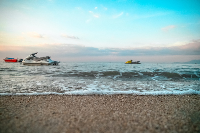 自然、海滩、海岸、沙子、水、海洋、波浪、飞溅物