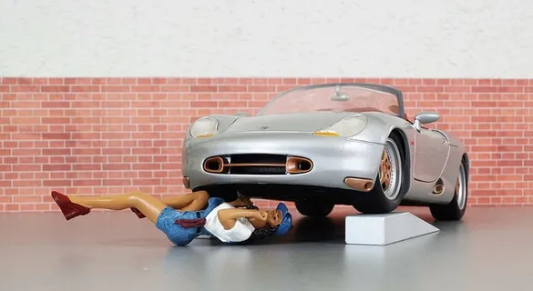 模型车、保时捷、boxster、运动型、银色、敞篷车、汽车、玩具