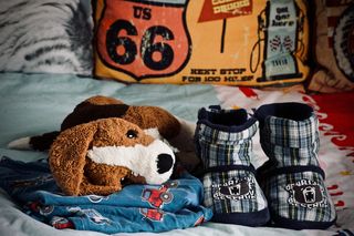 晚安，毛绒，睡衣，拖鞋，睡眠，阅读，放松，孩子