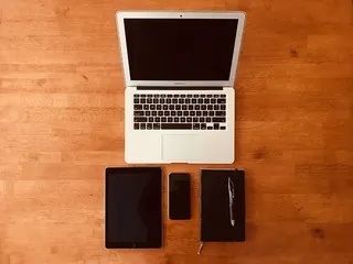 美国, 沃本, mac, 杂志, 电话, 工作, 办公室, 写作