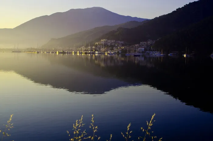 土耳其，Fethiye，Booked，湖，自然，水，倒影，山