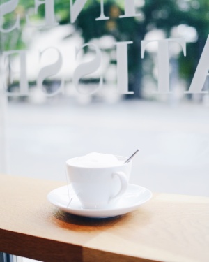 杯子，茶，顶部，圆形，白色，陶瓷，茶托，棕色