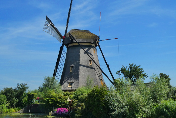 风车kinderdijk，荷兰，联合国教科文组织世界遗产地，荷兰，荷兰，景观，风车，磨刀片