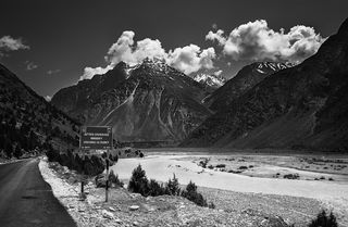 印度，chhika be，未命名道路，旅行，路标，责任，交通，河流