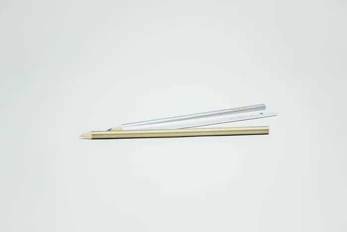 三，白色，灰色，棕色，铅笔，背景，照片，金色