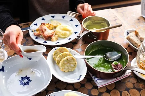 在捷克餐厅用餐 在捷克餐厅用餐