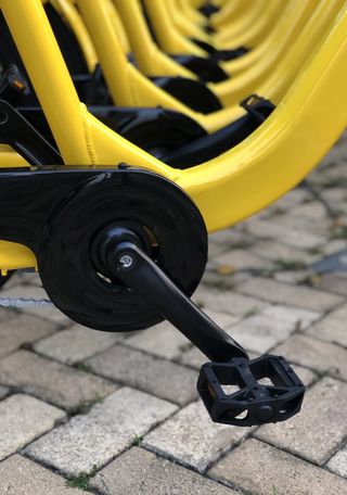 自行车，踏板，自行车，黄色自行车，自行车，自行车，自行车组，黄色