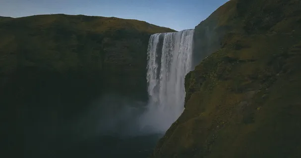 冰岛、斯科加福斯、峡谷、湖泊、瀑布、旅游、河流、山脉