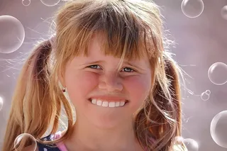 漫画，女性，金发，脸，漫画，人，人，孩子