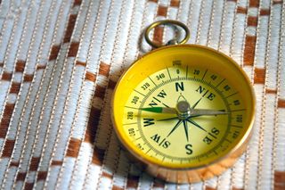 罗盘，西方，基点，数字，时间，精度，室内，无人