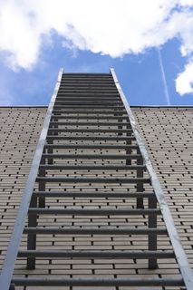 抱负、积木、业务、挑战、云、概念、征服、增长