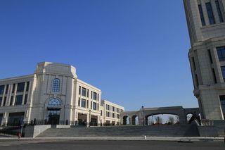 建筑，街景，上海，蓝色，历史，建筑，建筑外观，晴朗的天空