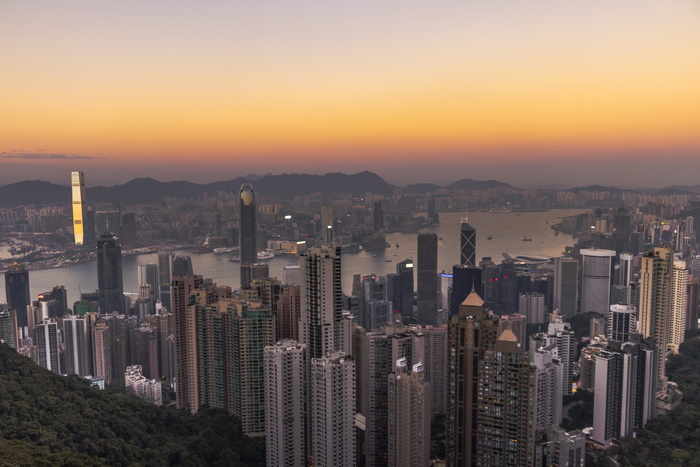 摩天大楼, 城市, 天空的剪影, 城市景观, 架构, *商务区, 全景, 旅行