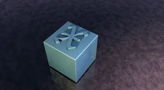 正方形, 灰色, 盒子, 黑色, 表面, X, 字母, 信