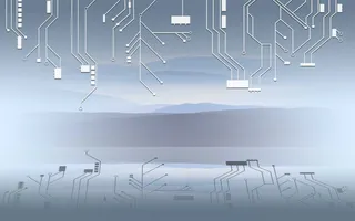 灰色, 山, 电子, 系统图, 蓝山, 电路, 蓝色, 背景