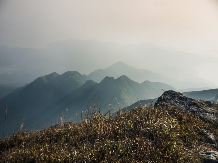 香港，大屿山，远足，天，山，雾，风景-自然，自然之美