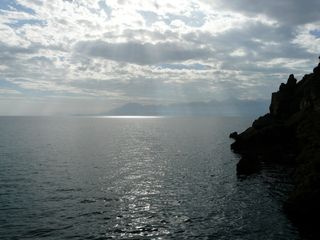 海，水，海洋，安塔利亚，金牛座山脉，山脉，云