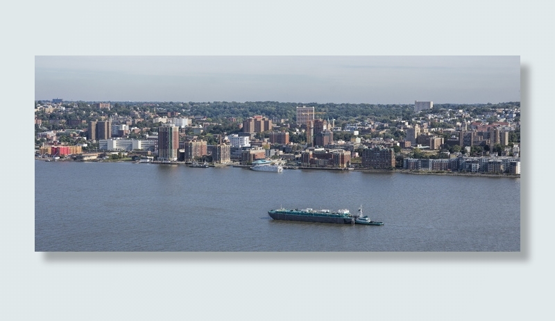 哈德逊河，河流，纽约，扬克斯，航运，河岸，城市，城市