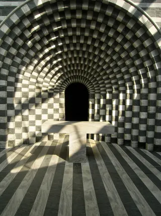 灰色, 白色, 条纹, 光学, 错觉, 混凝土, 隧道走廊, 表