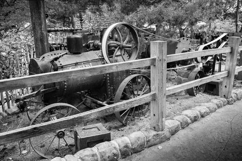 黑白、旧、机器、历史、坚固、黑白、老式、古董