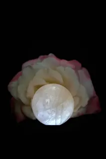 玫瑰色，石英，粉色，水晶球，黄色，浅色，深色，阴影