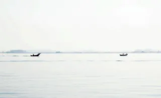 Quaios，葡萄牙，ria，湖泊，船只，景观，自然，河流