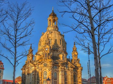 frauenkirche，德累斯顿，德累斯顿市，德累斯顿，hdr，背景，灯光，焦点