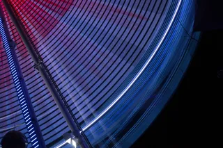 旋转木马，法国，光，长，曝光，圆形，圣诞节，大*