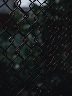 栅栏、格栅、链条、纹理、图案、泥、安全、钢