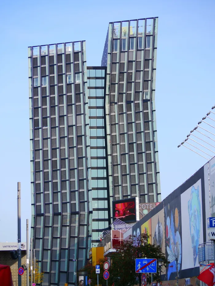 跳舞塔, 摩天大楼, 汉堡, 建筑, 办公楼, 现代, 特殊, 建设