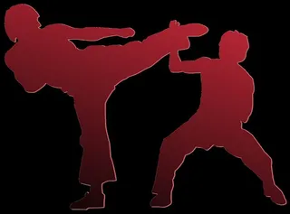 艺术、空手道、日语、格斗、格斗、活动、图形、剪影