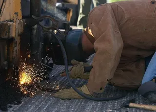 建筑、工人、焊接、焊工、工业、金属、军事、个人