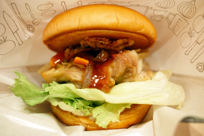 面包、生菜、肉饼、酱汁、食物、餐厅、汉堡、莫斯汉堡