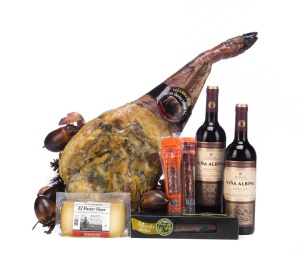 火腿，批量火腿，盒装jamonera，赠品，圣诞节，圣诞篮，很多圣诞节，力量